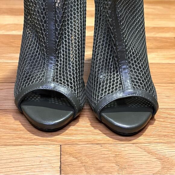 Studio F Fishnet Peep-Toe Ankle Booties - Size 37 - Picture 4 of 12